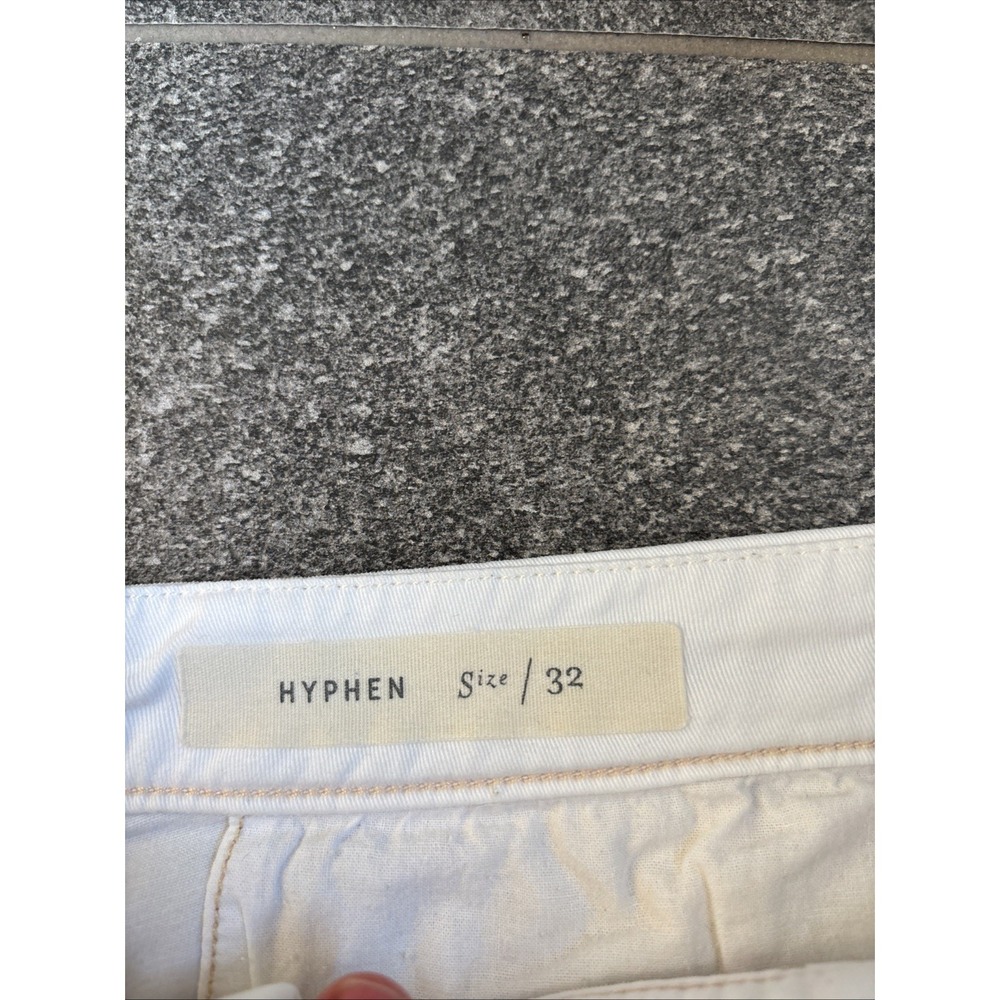 Anthropologie Pilcro Hyphen Stretch Cotton Chinos White  Women's Size 32 - Picture 3 of 16